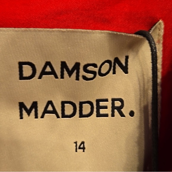 Damson Madder Aria Bow Embroidered Midi Dress EU Size 14/ US Size 10 - Picture 7 of 12